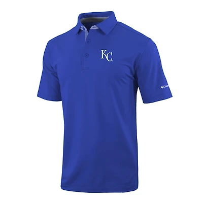 Men's Columbia  Royal Kansas City Royals Omni-Wick Even Lie Polo