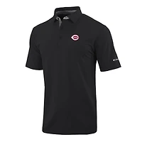 Men's Columbia Cincinnati Reds Omni-Wick Even Lie Polo