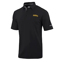 Men's Columbia  Black San Diego Padres Omni-Wick Even Lie Polo