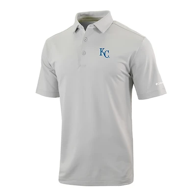 Men's Columbia  Gray Kansas City Royals Omni-Wick Even Lie Polo