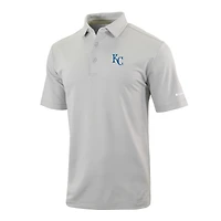 Men's Columbia  Gray Kansas City Royals Omni-Wick Even Lie Polo