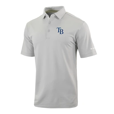 Men's Columbia  Gray Tampa Bay Rays Omni-Wick Even Lie Polo