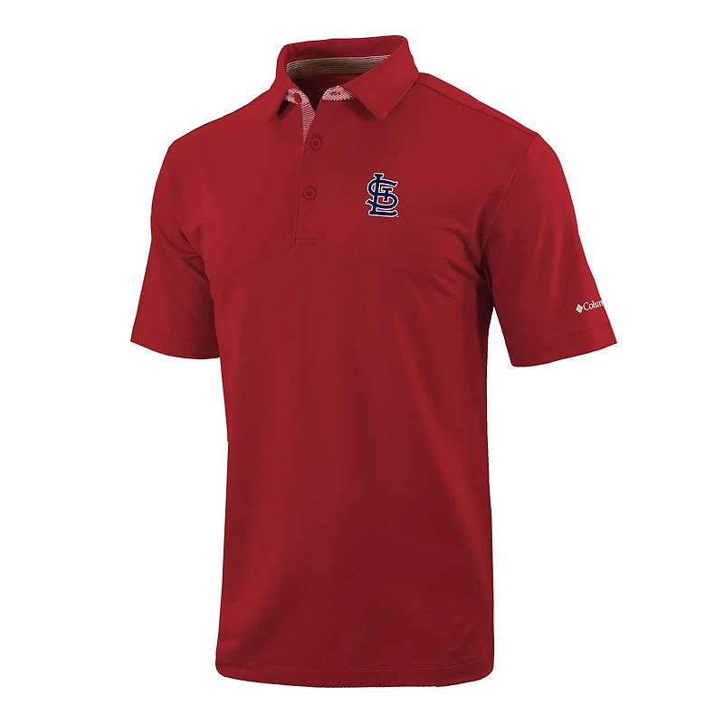 Men's Columbia  Red St. Louis Cardinals Omni-Wick Even Lie Polo