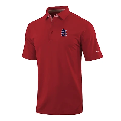 Men's Columbia  Red St. Louis Cardinals Omni-Wick Even Lie Polo