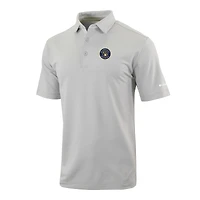 Men's Columbia  Gray Milwaukee Brewers Omni-Wick Even Lie Polo