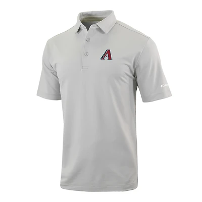 Men's Columbia  Gray Arizona Diamondbacks Omni-Wick Even Lie Polo