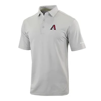 Men's Columbia  Gray Arizona Diamondbacks Omni-Wick Even Lie Polo