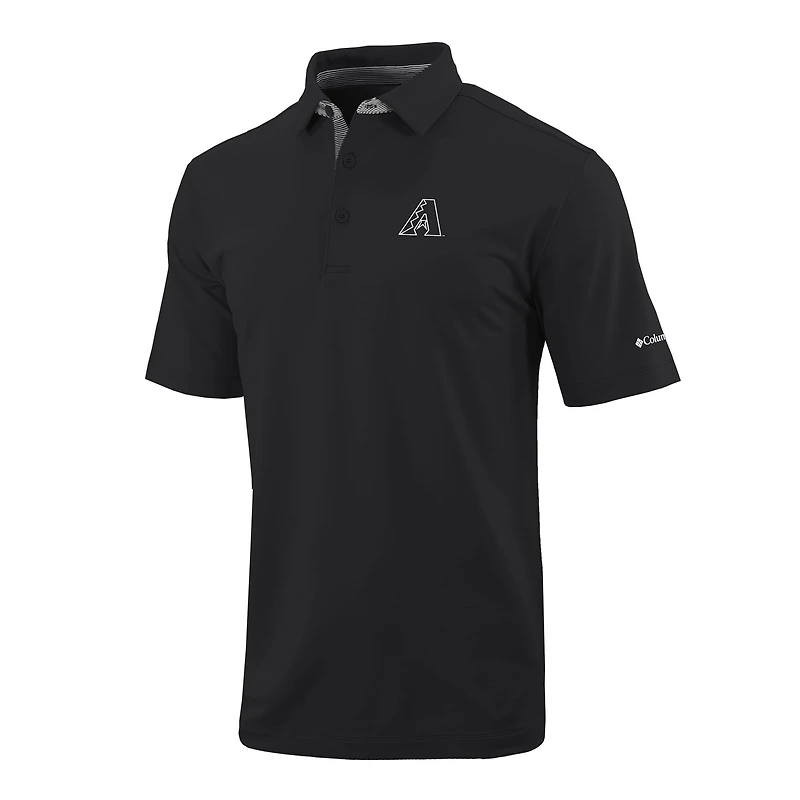Men's Columbia  Black Arizona Diamondbacks Omni-Wick Even Lie Polo