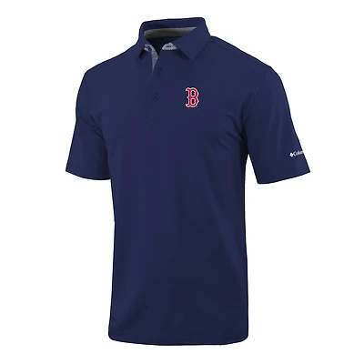 Men's Columbia  Navy Boston Red Sox Omni-Wick Even Lie Polo