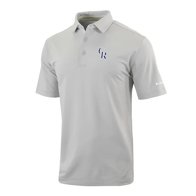 Men's Columbia  Gray Colorado Rockies Omni-Wick Even Lie Polo