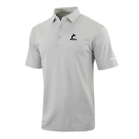 Men's Columbia  Gray Miami Marlins Omni-Wick Even Lie Polo