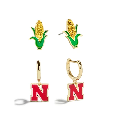 BaubleBar Nebraska Huskers Earring Set