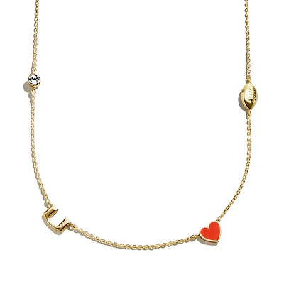 BaubleBar Miami Hurricanes Delicate Spaced Charm Necklace