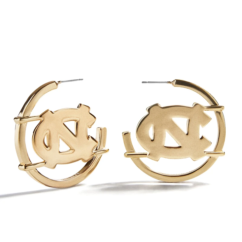 BaubleBar North Carolina Tar Heels Logo Hoop Earring
