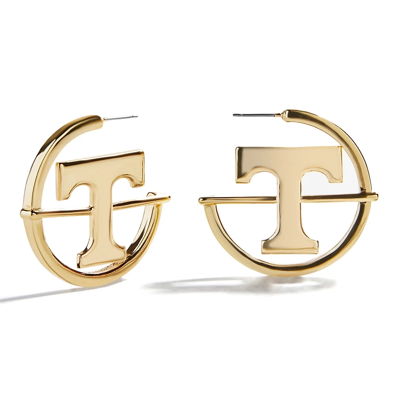 BaubleBar Tennessee Volunteers Logo Hoop Earring