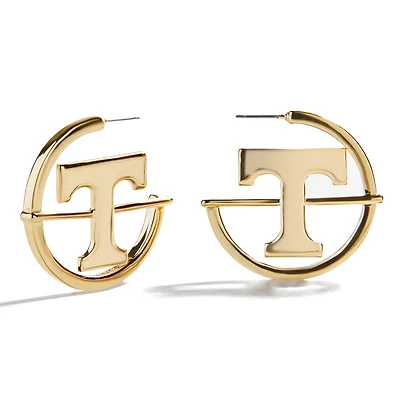 BaubleBar Tennessee Volunteers Logo Hoop Earring