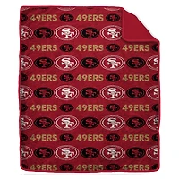 Pegasus San Francisco 49ers Tonal Wordmark 60" x 70" Faux Fur Blanket