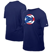Men's New Era Royal Chicago Cubs Puerto Rican Flag Logo T-Shirt