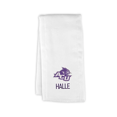 Infant Chad & Jake Abilene Christian University Wildcats Personalized Burp Cloth