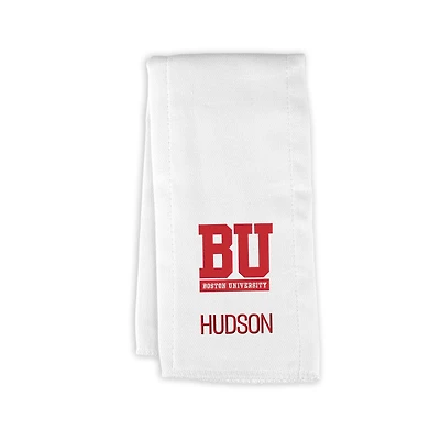 Infant Chad & Jake Boston University Personalized Burp Cloth