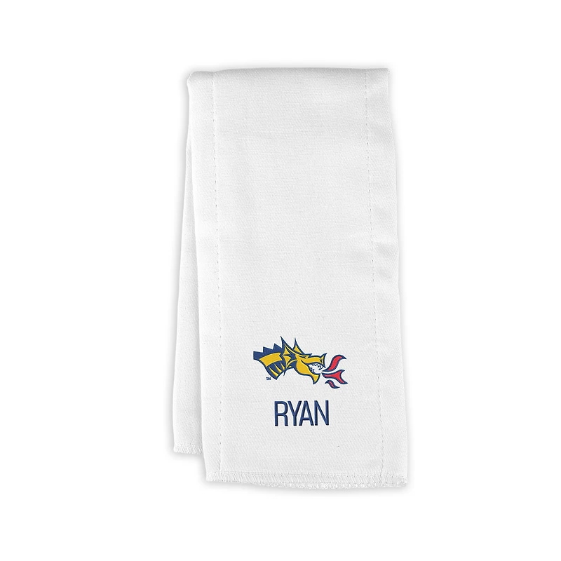 Infant Chad & Jake Drexel Dragons Personalized Burp Cloth