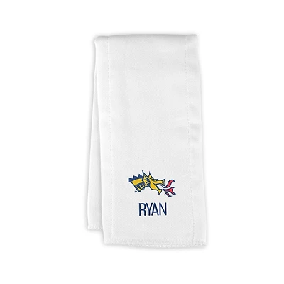 Infant Chad & Jake Drexel Dragons Personalized Burp Cloth