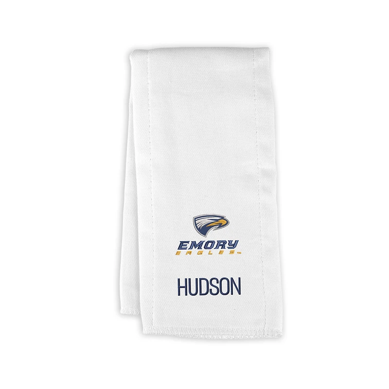 Infant Chad & Jake Emory Eagles Personalized Burp Cloth