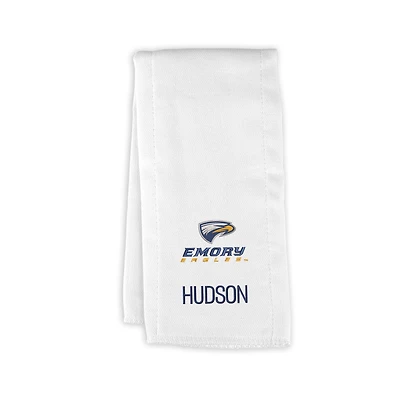 Infant Chad & Jake Emory Eagles Personalized Burp Cloth