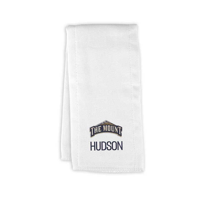 Infant Chad & Jake Mount St. Mary's Mountaineers Personalized Burp Cloth