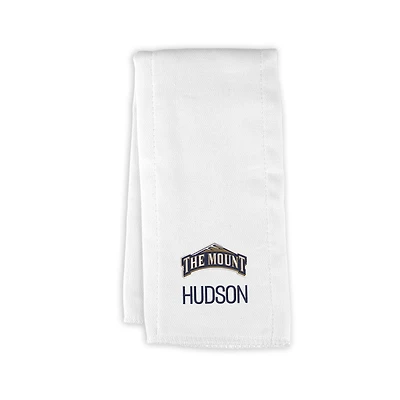 Infant Chad & Jake Mount St. Mary's Mountaineers Personalized Burp Cloth