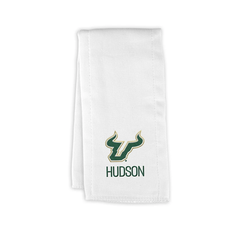 Infant Chad & Jake South Florida Bulls Personalized Burp Cloth