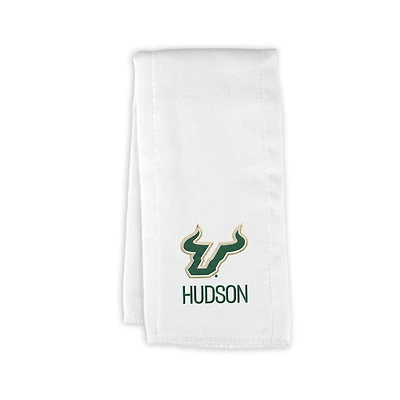 Infant Chad & Jake South Florida Bulls Personalized Burp Cloth