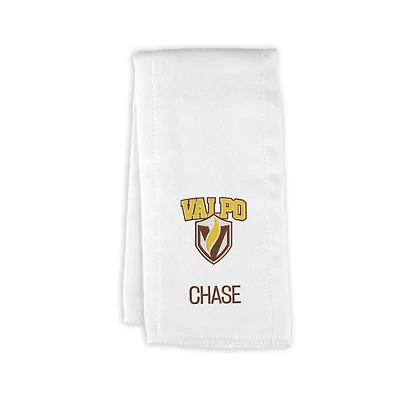Infant Chad & Jake Valparaiso University Personalized Burp Cloth