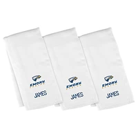 Infant Chad & Jake  Emory Eagles Three-Piece Personalized Burp Cloth Set