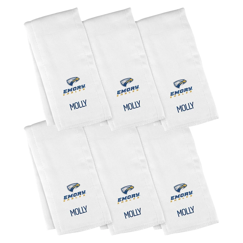 Infant Chad & Jake  Emory Eagles Six-Piece Personalized Burp Cloth Set