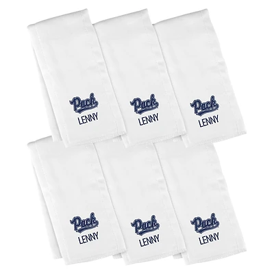 Infant Chad & Jake Nevada Wolf Pack Six-Piece Personalized Burp Cloth Set