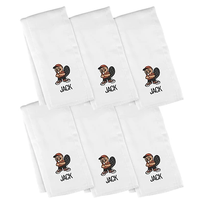 Infant Chad & Jake Oregon State Beavers Six-Piece Personalized Burp Cloth Set