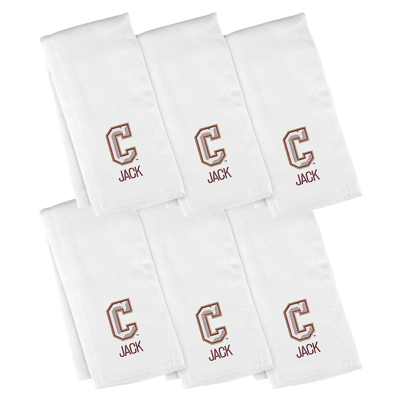Infant Chad & Jake  Charleston Cougars Six-Piece Personalized Burp Cloth Set