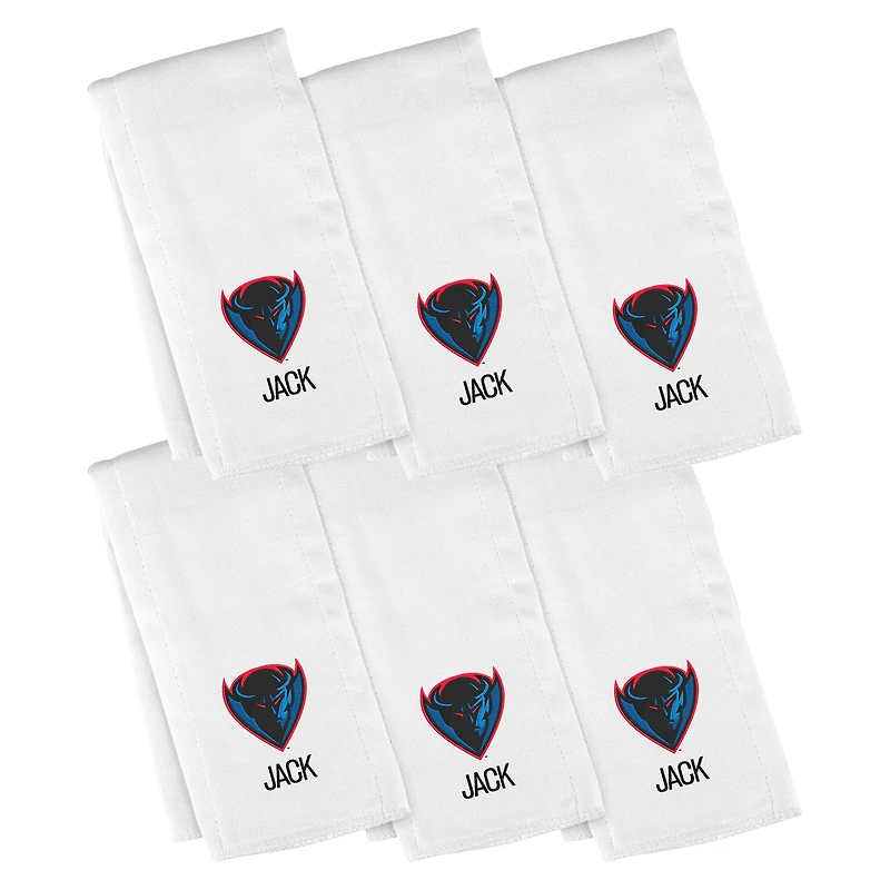 Infant Chad & Jake DePaul Blue Demons Six-Piece Personalized Burp Cloth Set