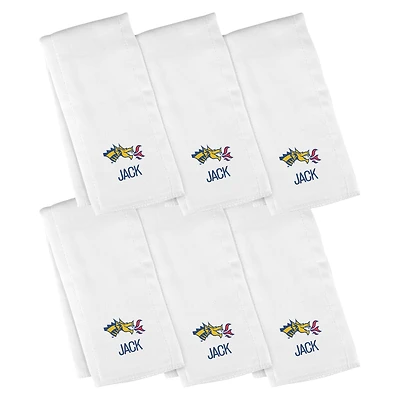 Infant Chad & Jake  Drexel Dragons Six-Piece Personalized Burp Cloth Set
