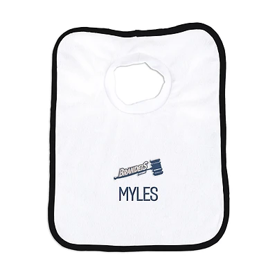 Infant Chad & Jake Brandeis University Judges Personalized Pullover Bib