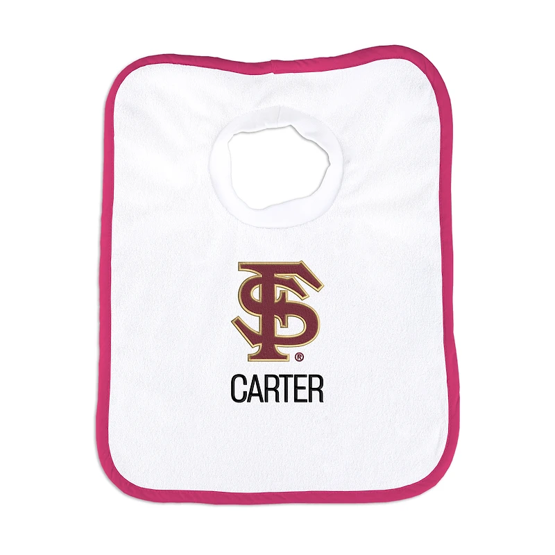 Infant Chad & Jake Florida State Seminoles Personalized Pullover Bib