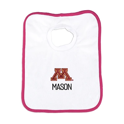 Infant Chad & Jake Minnesota Golden Gophers Personalized Pullover Bib
