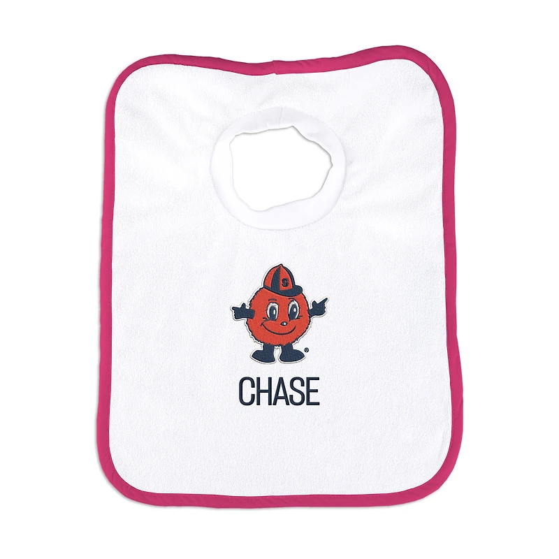 Infant Chad & Jake Syracuse Orange Personalized Pullover Bib
