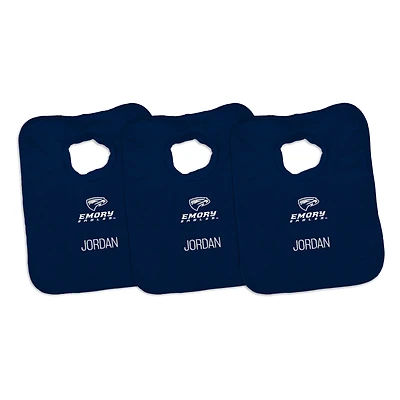 Infant Chad & Jake Emory Eagles Personalized 3-Pack Pullover Bib Set