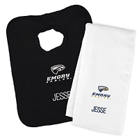 Infant Chad & Jake Emory Eagles Personalized Pullover Bib & Burp Cloth Set