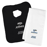 Infant Chad & Jake Emory Eagles Personalized Pullover Bib & Burp Cloth Set