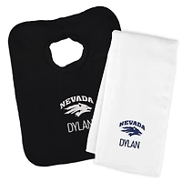 Infant Chad & Jake Nevada Wolf Pack Personalized Pullover Bib & Burp Cloth Set