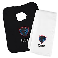 Infant Chad & Jake DePaul Blue Demons Personalized Pullover Bib & Burp Cloth Set