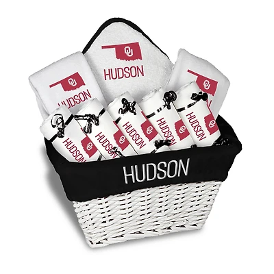Infant Chad & Jake Oklahoma Sooners Nine-Piece Personalized Large Gift Basket